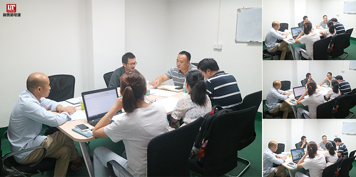 客戶親臨利泰新電源公司,洽談UPS電源合作事宜